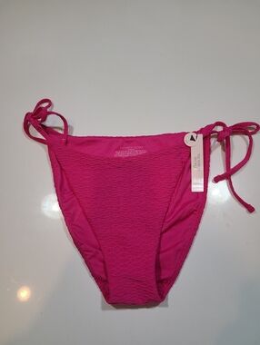 NWT Victoria's Secret Cheeky Hot Pink Bikini Bottom in Size Large